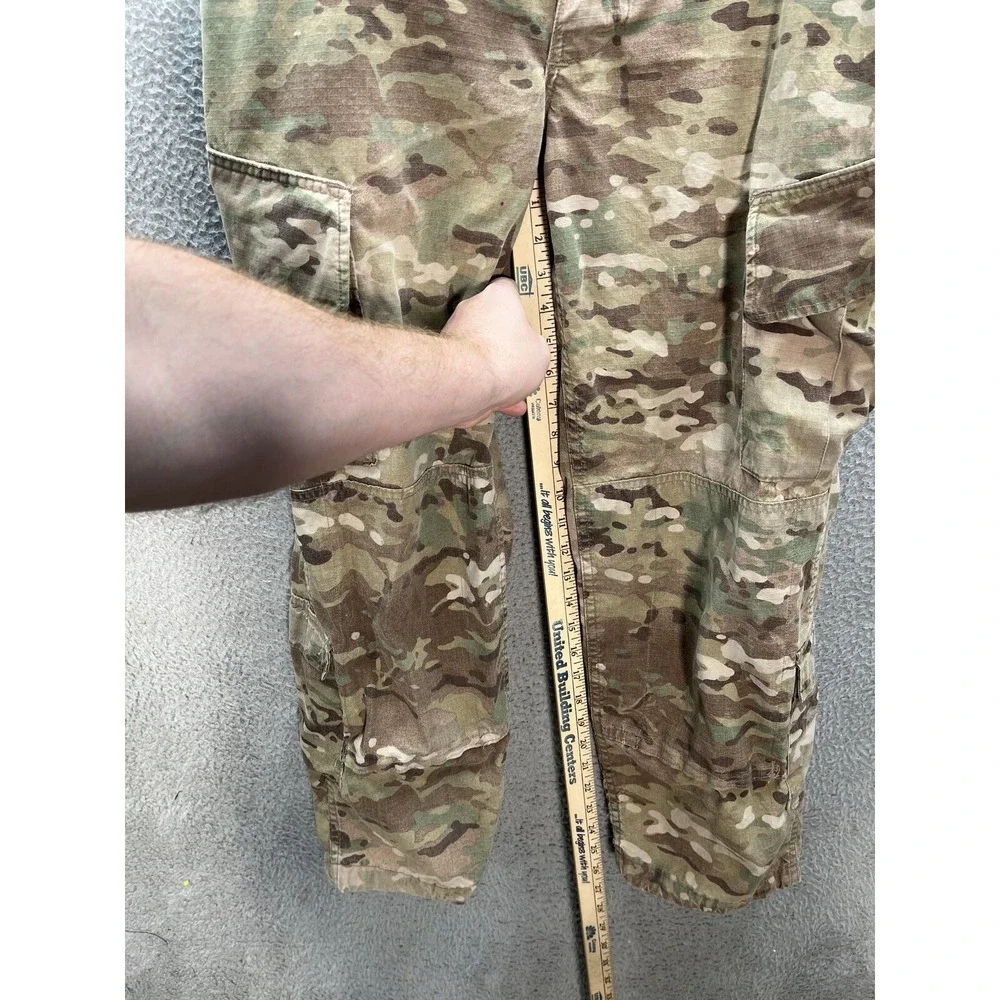 Military Pants Adult Medium Extra Short Camouflage Multicam Camo Ripstop Cargo *